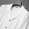 Koszulki męskie Nowe przybycie modne mody ponadwymiarowa kubańska koszula z krótkim rękawem luźna letnia mens kropla kołnierz plus rozmiar xl-7xl 240416