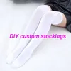 Chaussettes sexy mode privative personnalités basses longues bricolage femmes coton universel coton sexy cuisses hauts sur les chaussettes fille mignonne drôle de genoue longue chaussette 240416