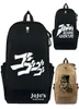 Jojos Bizarre Adventure Backpack Anime Laptop Canvas Backpacks Student Bag per Borse da viaggio per adolescenti Mochila Rucksacks31218437562