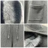 Pantalon de pull pour femmes Set Sweater à capuche Lady Cardigan Rex Rabbit Fur Chinchilla Color 240407