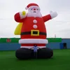 12mh (40 футов) с бездувным кораблем, индивидуально надувные надувные надувные Санта -Клаус взорвать рождественский отец, старик для торгового центра игрушки