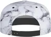Caps de bola Padrão de listra de mármore hat planing unissex snapback beisebol bap hip hop estilo viseira em branco preto ajustável