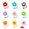 Trinken Strohhalme Blumen Styles Sts Topper ER-Kappen Colorfs Pvc St Schutzscheide Staubstopfen für 7-8 mm Getränk Charms Drop Lieferung Home OTPTZ