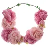 Fleurs décoratives Garland Garland Crown Flower Girl Girl Accessoires Summer la porte d'entrée Summer Waid