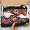 Lässige Schuhe Instantarts Aztec Design Marke Mode Sneakers American Culture Print Spürlaafer Stammes ethnisch komfortable Wohnungen