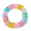 Accessoires de cheveux 40 PCS Kids Clips Baby Girls Snap Barrettes Color Color Tins Hairpins mignons
