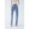 2024 Early Spring New High Waist Loose Slimming Floor Slim Pants Personalized Washing Striped Denim Pants for Women