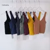 Allineare il raccolto del collo lu o donna top yoga sotterranea secco reggiseno reggiseno senza maniche cami sexy canotte casual gambet s limone ginn ginnful lavoro