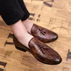 Casual schoenen Outdoor Light Soft Leather Men Loafers Glippen op comfortabele mocassins Flats Boat Driving Grootte 38-47 Oxfords