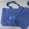 Totes vendendo a quente japonês e coreano graffiti estampa azul de jeans de lona