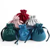 Enveloppe cadeau 5pcs sacs en velours cuisinier cuit biscuit sac d'emballage à cachette à crampons bijoux de bijoux