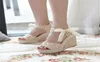 Women Summer New Open Toe Fish Head Fashion platform High Heels Wedge Sandals female shoes Size 3540 C03096120730