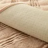 Stol täcker skönhet tjock plysch soffa vinter varm mattremsa soffa slipcovers för vardagsrum med solid antisläpp handduk