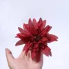 Dekorativa blommor 20st konstgjorda 12 cm krabba klo krysantemum diy handgjorda blommatillbehör hat kläder siden
