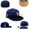 Ball Caps Designer Hats dopasowany Kapelusz baseballowy All Teams Logo Adt Cotton Flat Hafdery Men Snapbacks Athletic Street Outdoor Dhkjf