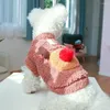 犬のアパレル素敵なペットセーターポリエステルコートソフトドレスアップクリスマスエルクコスチューム