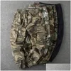 Calça de jeans masculina Camuflagem de camuflagem Pants de carga casual da indústria militar solta Sorto para masculinos de alta qualidade DString Troushers Drop Dhhr3