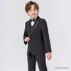 Suits Flower Boy Host Performance Dance Show Costume Children Formal Piano Party Dress School Kids Graduation Ceremony Photograph Suit