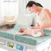 Baby Cribs Spädbarnsförändringsbord och badkar Baby Crib Care Station Multifunktionell Folding Touch Bathing Nursing Organizer L416