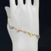 Luxury Gold Rose Silver Pulsera Cadena de brazalete Fashion Banquel