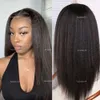 13X1 Front Human Hair150%Remy Baby Hair Wigs Hairline Lace Frontal Wig Full Glueless Kinky Straight line al