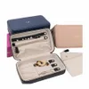 custom Name Pebble Leather Medium Travel Jewelry Box Foil Embossed Jewelry Storage Box Jewelry Bag Stud Necklace Storage O7Bb#