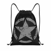 America Tactical Army Military Star Drawstring Bag Men Women Portable Sports Gym Sackpack Shop Storage Ryggsäckar 13oa#