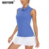 Kefitevd Summer Golf Vest Женщины рубашки для рубашки поло в воздуха с помощью быстрого сухого легкого спортивного танка теннис.