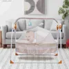 Baby Cribs Automatic Rocking Chair Electric Baby Swing Bed Crib Music Adjustable+ Mat Cradle Remote control L416