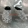 Casual Shoes Bling Rhinestone Flat Slippers Round Toe Genuine Leather Slip On Catwalk Show Fashion Runway Outside