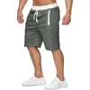 Mens Sports Pocket Solid Drawstring Board Trunk Beach Short Pants Shorts Summer Thin Trousers dragkedja Löst tröjor 240409