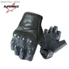 Cykelhandskar Motorcychandskar halvfinger Ather Fingers Summer Men Mitt Glove Scooter Moto Accessory Mitten Bike Sports Racing Cycling L48