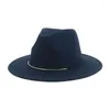 Berets Hats For Women Fedoras Men's Hat Panama Wide Brim Solid Band Formal Wedding Men Winter Pamelas Y Tocados Para Bodas