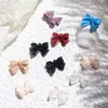 50pcs Pink White Bow Resin Art Decoration 3D Multicolor Bowknot Nail Charm Ornament Manicure Manicure Accesorios clásicos