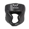 Professionell boxningsskyddshjälm Taekwondo Muay Thai Training Head Full Cover PU Huvudbonad vuxen Barn Boxningsutrustning 240416