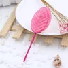 Flores decorativas 50pcs/lote 5cm Pompon mini folhas simuladas buquê artificial de folha de seda para grinaldas DIY scrapbooking