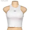 Женские танки Camis Summer White Women футболка вышивка сексуально от плеча черное манч -топ повседневные рукавочные рубашки L49 L49