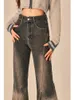 Jeans pour femmes femmes Blue gothique y2k évares harajuku esthétique vintage 2000