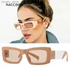 Sunglasses Vintage Small Rectangle Gradient Sunglasses Women 2023 New Fashion Brand Purple Frame Square Sun Glasses Female Elegant Shades Y240416