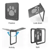 Cat Carriers Pet Door Security Lockable Dog Flap Doors With Magnetic Automatic Closure Gate House Enter Sliding Supplies