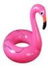 Opblaasbaar flamingo zwemwater vlotter buis vlot raft volwassen kinderen gigantisch zwembad 120 cm8936307