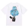 2024 MENS Camisetas femininas Summer Tshirt TRAPSTAR TERNO CURTO 2.0 CHENILLE Decodificado Rock Sabor de Candy Sabor Ladies Bordado Bordado Tracksuit Treça Moda de camisa