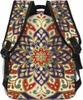 Plecak Boho Blue and Red Mandala Flower Lekki laptop dla kobiet mężczyzn College Bookbag Casual Daypack Torba podróżna