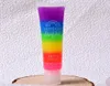 Newest Magic Waterproof Rainbow Sugar Tasty Lip Gloss Cosmetics Moisturizer Hydrating Transparent Lip Balm Fruit Scented Liquid Li2161760