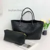 Nouveau sac à main Cabat Woven Leather 2024 Sacs classiques Bottgas Totes double face TOTE TOTE FEMME TOSE ONE épaule Venetas Grand sac de commerce de capacité de sac FSST