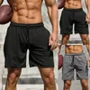 Snel droog hardlopen shorts Men Solid Sports Clothing Fitness Bodybuilding Short Pants Sport Homme Gym Training Beach Male 240416