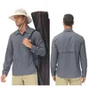 Camicie casual maschile da pesca da pesca camicia da escursionismo a manica lunga UPF 50+ BOULLA TATTICALE PER LAVORO 240416