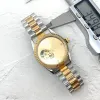 Luxury Men Women Unisex Watch Diamond Designer Gold de 36 mm Relojes de movimiento automático mecánico Todos los relojes de pulsera de la banda de acero inoxidable para hombres de cumpleaños