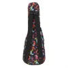 Kablar 21 23 26 tum bärbara ukulele -väska mjukt fodral 10mm svampkonsert Gig Bag Ukelele Mini Guitar Waterproof Rackpack POLLDEDed
