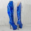 Dansschoenen Leecabe 17 cm/7inches paal dansen High Heel Platform Boots Gesloten Toe